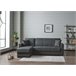 Chaise longue ANGELO com cama reversível cinza Cinza Escuro
