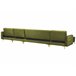 Beliani Sofá-cama Veludo ABERDEEN Verde