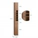 Armário de banho com 2 portas BZR34-PF SoBuy 20 Castanho