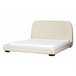 Beliani Cama de água Bouclé ROISEL 181x226 Creme
