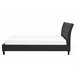 Beliani Cama com estrado Poliéster SAVERNE 177x228 Cinza Claro
