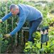 Banco de Jardinagem Aço e Espuma EVA Outsunny Multicor