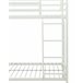 Belice 90x190cm metal com barrera protectora GASOL Branco