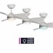 Ventoinha de teto ASHER com pás LED motor DC Branco