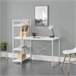 Secretária Stavanger com 4 prateleiras Metal/Aglomerado 120x64 Branco