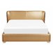 Beliani Cama de água Pele PARIS 175x228 Dourado