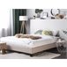 Beliani Cama com estrado Poliéster ROANNE 189x211 Bege