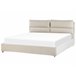 Beliani Cama baú Veludo BATILLY 194x224 Bege