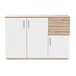Aparador Cômoda 3 Portas e 2 Gavetas 120 Branco/cinza