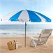 Aktive Guarda-sol grande  wister inclinável UV50 c/capa Branco/ Azul