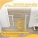 Barreira de Segurança para Cães Aço e PA PawHut Branco