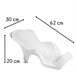 Banheira XL para recém-nascidos + espreguiçadeira ergonómica e antiderrapante Branco