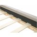 Beliani Cama com estrado Veludo AMBERT 148x212 Cinza