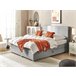 Beliani Cama continental com arrumação Poliéster MINISTER 168x209 Bege