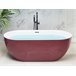 Beliani Bañera independiente CARRERA 80x170 Vermelho