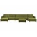 Beliani Sofá-cama Veludo ABERDEEN Verde