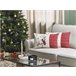 Beliani Cojín decorativo SVEN 30x50 Branco/ Preto