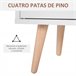 Armário Particle Board HOMCOM, casa - móveis de armazenamento 80 Branco