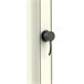 Chuveiro solar de alumínio ecológico EMI Sined com chuveiro solar suspenso e lavador de pés de 25 litros, Branco Branco