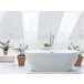 Beliani Bañera independiente NEVIS 75x150 Branco