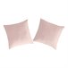 2 Frondas para almofada 100% algodão CASUAL 80x80 Rosa Talco