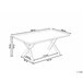 Beliani Mesa de jantar LIXA 100x180 Branco