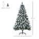 Árvore de Natal Artificial 180cm PVC HOMCOM, casa - natal Verde
