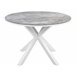 Beliani Conjunto de comedor MALETTO/COSOLETO Branco/cinza