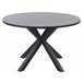 Beliani Mesa redonda MALETTO 120x120 Cinza