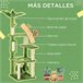 Arranhador para Gatos Aglomerado de Madeira, Sisal e Poliéster Verde