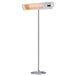 CALDO IRA INOX PALO Sined Aquecedor de infravermelhos de exterior com kit completo de postes 2000W, Cinzento Cinza