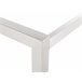 Beliani Mesa de refeição GROSSETO 90x180 Cinza Escuro