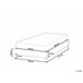 Beliani Cama sem cabeceira Bouclé ROANNE 150x213 Creme
