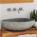 Lavatório - Lavabo - Pia de banheiro oval Antracite