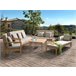 Beliani Conjunto de jardín Madera de acacia con certificado FSC® PATAJA Cinza Escuro