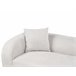 Beliani Chaise longue à esquerda Poliéster LE CRAU Cinza Claro