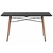 Beliani Mesa de comedor BIONDI 80x140 Preto