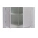 Aparador alto DUNE 2 portas com led branco brilhante Branco Brillo
