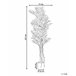 Beliani Planta artificial MONSTERA PLANT Verde