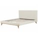 Beliani Cama com estrado Chenille TALENCE 198x218 Bege