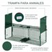Armadilha para Animais Vivos Aço Outsunny Armadilha para Animais Vivos Aço Outsunny Verde