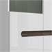 Armário de porcelana de 2 portas com LED Darrel Branco