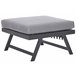 Beliani Conjunto lounge COCCORINO Cinza Escuro