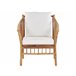 Beliani Conjunto lounge Madeira de bambu MAGGIORE Castanho