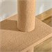 Arranhador para Gatos Aglomerado de Madeira, Flanela e Sisal Castanho