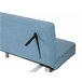 Beliani Sofá-cama Poliéster DUBLIN Azul Claro