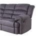Sofá relax 3 lugares em microfibra BERRY Antracite