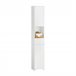 Armário alto de banho com 1 cesto e 1 gaveta BZR109-W SoBuy Branco