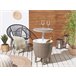 Beliani Mesa de jardim SILG 49x49 Cinza Escuro