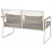 Beliani Conjunto lounge Aço POMONTE Branco